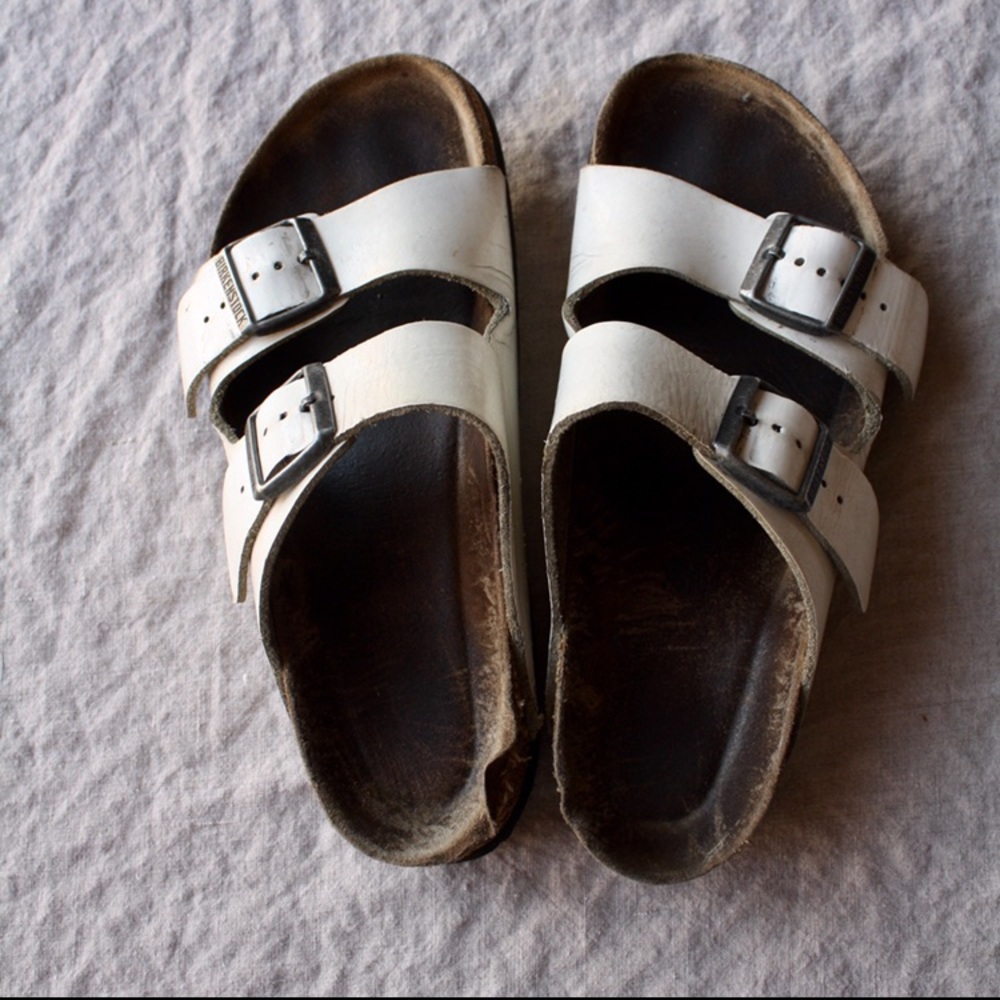 White Patent Leather Birkenstock’s